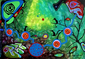 Sounding (1979) Norval Morrisseau and Ritchie Sinclair